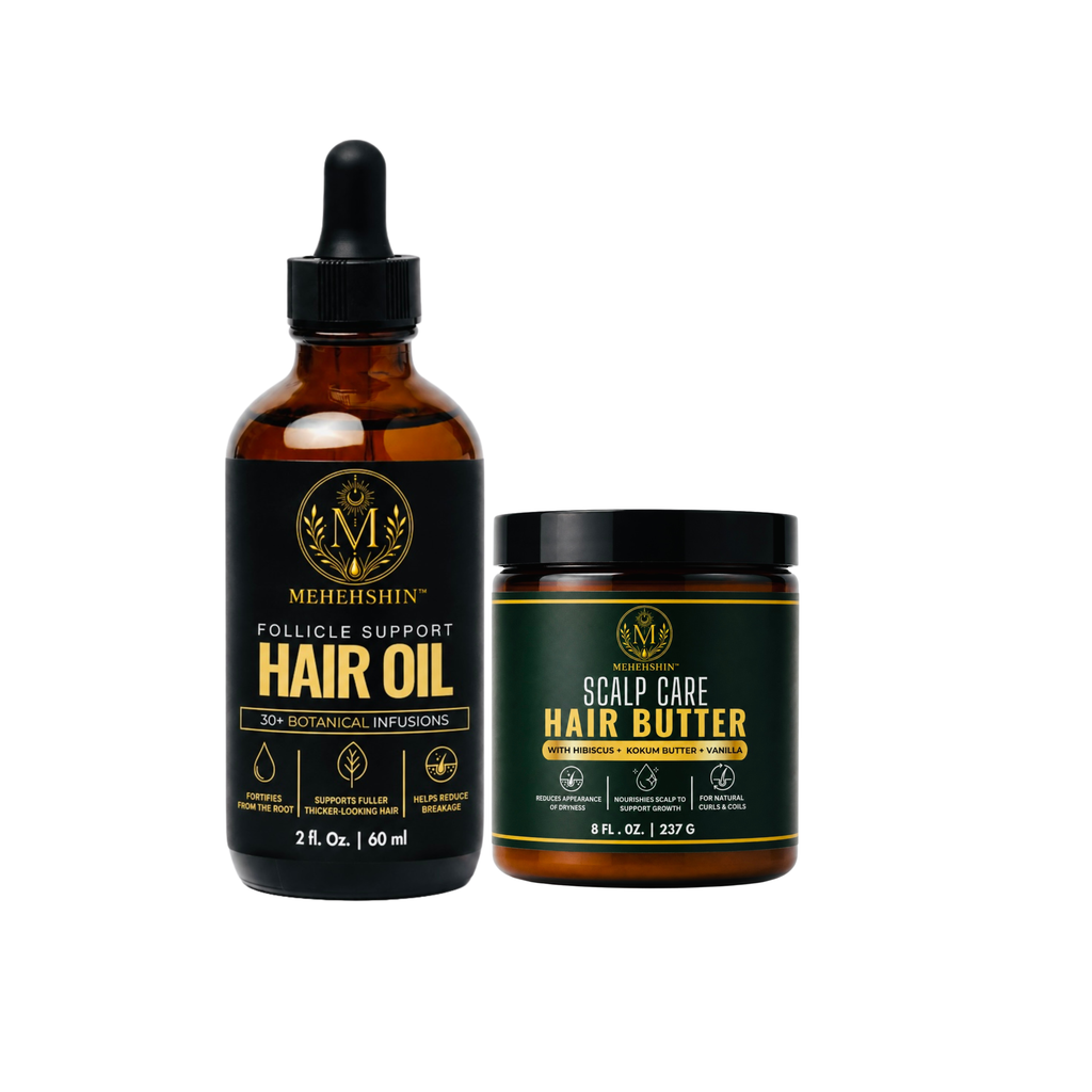 Repair & Retain Growth Bundle | Hair Oil & Butter for Breakage | MEHEHSHIN
