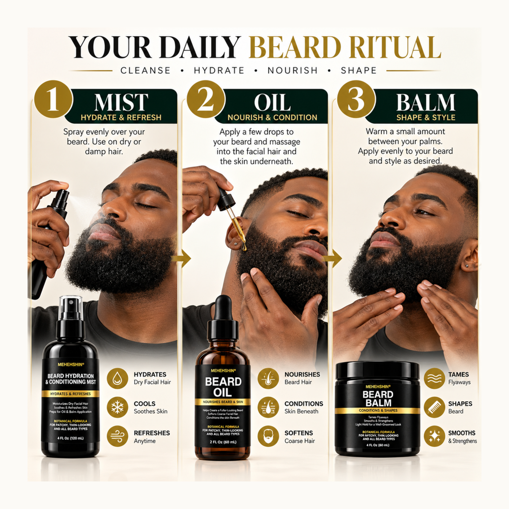 Complete Beard Care Kit - Mist, Oil & Balm