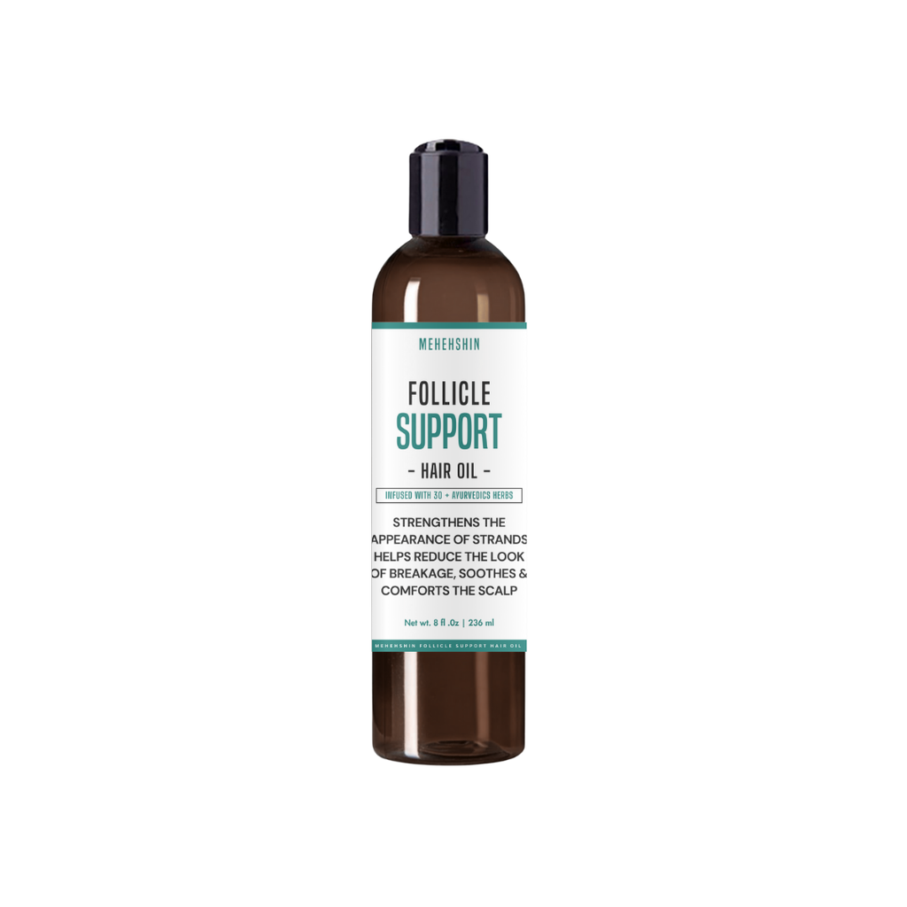 8 oz: Mehehshin Follicle Support Hair Oil 8 oz bottle for healthy hair